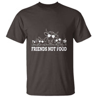 Vegetarian T Shirt Friends Not Food - Wonder Print Shop