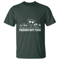 Vegetarian T Shirt Friends Not Food - Wonder Print Shop