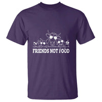 Vegetarian T Shirt Friends Not Food - Wonder Print Shop