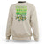 Halloween Vegetarian Sweatshirt Attack of the Vegan Zombies - Wonder Print Shop