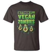 Halloween Vegetarian T Shirt Attack of the Vegan Zombies - Wonder Print Shop