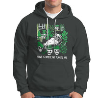 Home Is Where My Plants Are Garden Skeleton Hoodie - Wonder Print Shop
