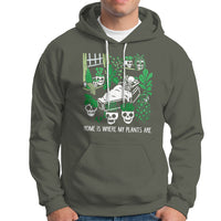 Home Is Where My Plants Are Garden Skeleton Hoodie - Wonder Print Shop