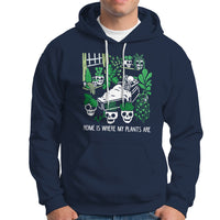 Home Is Where My Plants Are Garden Skeleton Hoodie - Wonder Print Shop