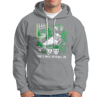 Home Is Where My Plants Are Garden Skeleton Hoodie - Wonder Print Shop