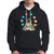 Meditating In Outer Space Hoodie Astronaut Yoga Meditation Position With Solar System Planets - Wonder Print Shop