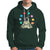 Meditating In Outer Space Hoodie Astronaut Yoga Meditation Position With Solar System Planets - Wonder Print Shop