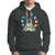 Meditating In Outer Space Hoodie Astronaut Yoga Meditation Position With Solar System Planets - Wonder Print Shop