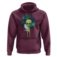 Cute Alien Hugs Cat Hoodie