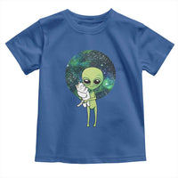 Cute Alien Hugs Cat Toddler T Shirt