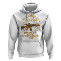 Nakatomi Plaza Christmas Party Hoodie American Patriotic Gold Holly Wreath Machine Gun