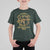 Nakatomi Plaza Christmas Party T Shirt For Kid American Patriotic Gold Holly Wreath Machine Gun - Wonder Print Shop