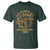 Nakatomi Plaza Christmas Party T Shirt American Patriotic Gold Holly Wreath Machine Gun - Wonder Print Shop