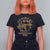 Nakatomi Plaza Christmas Party T Shirt For Women American Patriotic Gold Holly Wreath Machine Gun - Wonder Print Shop