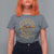 Nakatomi Plaza Christmas Party T Shirt For Women American Patriotic Gold Holly Wreath Machine Gun - Wonder Print Shop