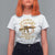 Nakatomi Plaza Christmas Party T Shirt For Women American Patriotic Gold Holly Wreath Machine Gun - Wonder Print Shop