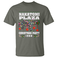 Christmas Nakatomi Plaza 1988 T Shirt Christmas Lights Machine Gun - Wonder Print Shop