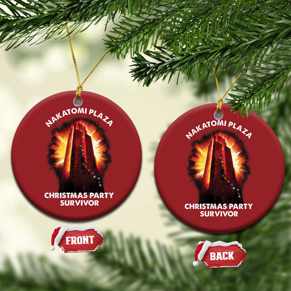 Nakatomi Plaza Christmas Party Survivor Christmas Ornament - Wonder Print Shop
