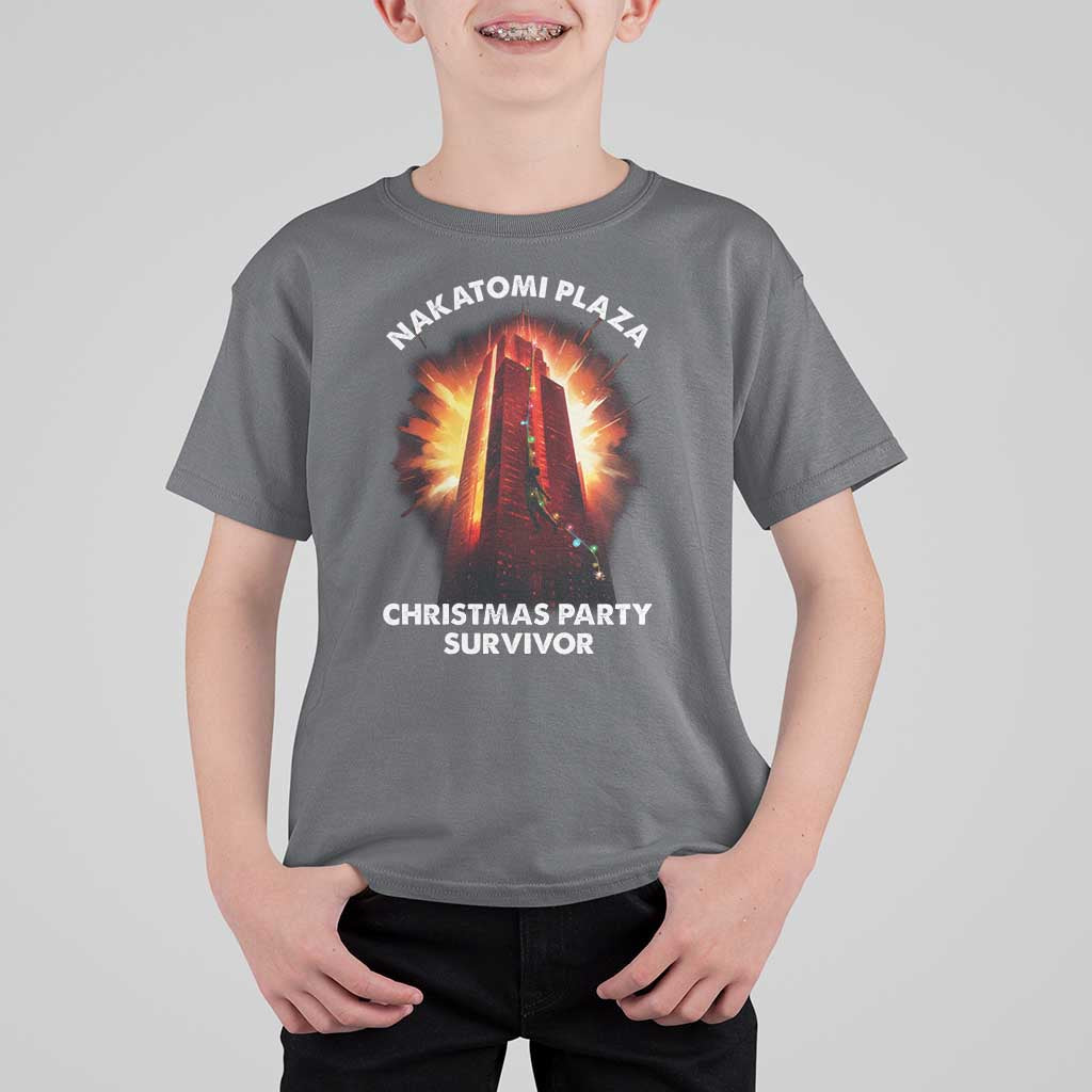 Nakatomi Plaza Christmas Party Survivor T Shirt For Kid - Wonder Print Shop