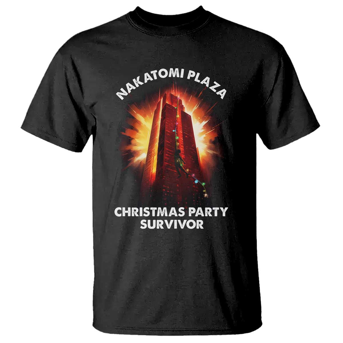 Nakatomi Plaza Christmas Party Survivor T Shirt - Wonder Print Shop