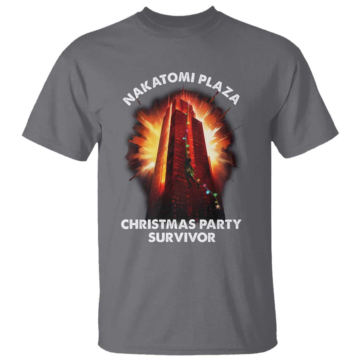 Nakatomi Plaza Christmas Party Survivor T Shirt - Wonder Print Shop