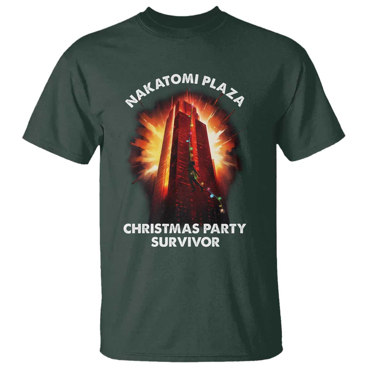 Nakatomi Plaza Christmas Party Survivor T Shirt - Wonder Print Shop