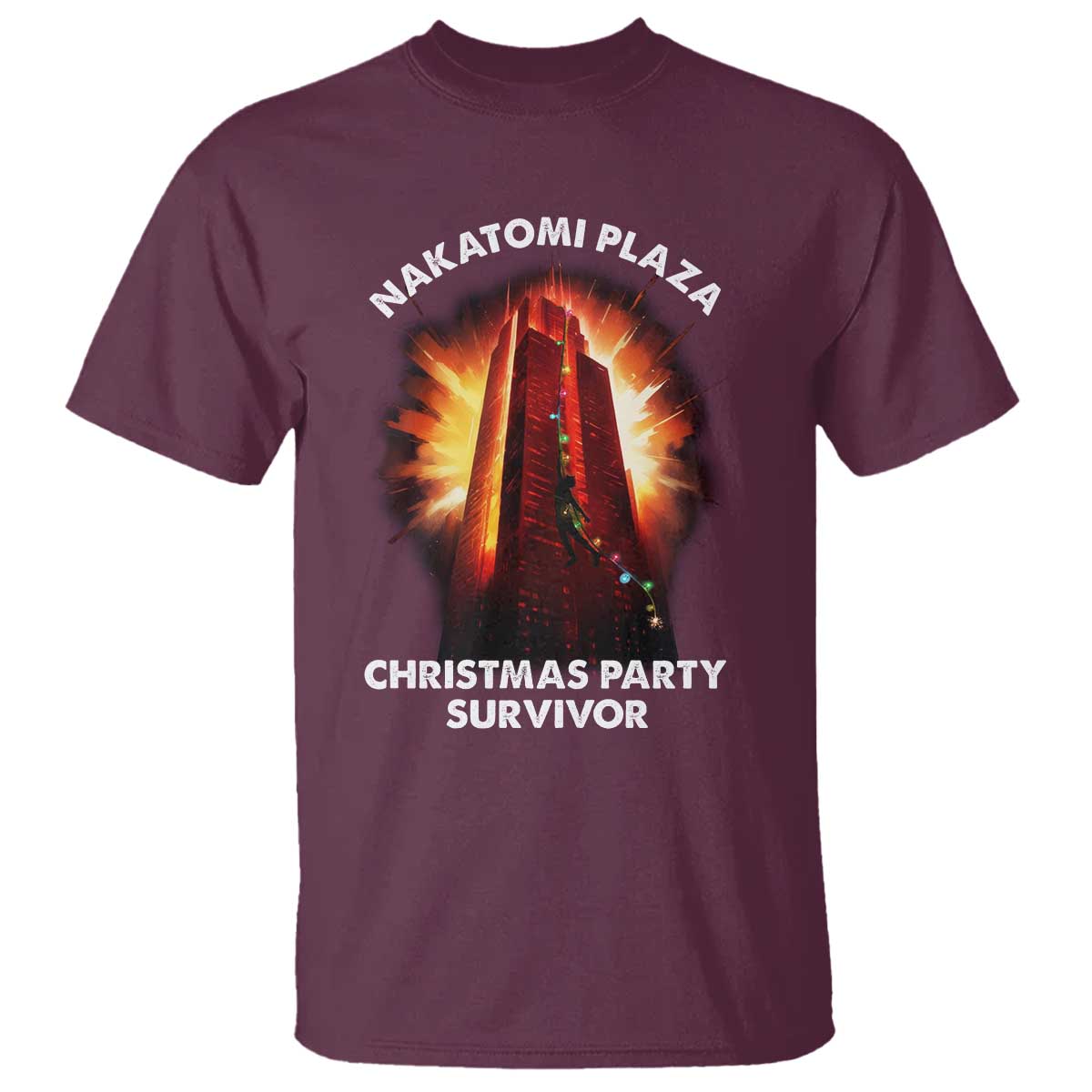 Nakatomi Plaza Christmas Party Survivor T Shirt - Wonder Print Shop