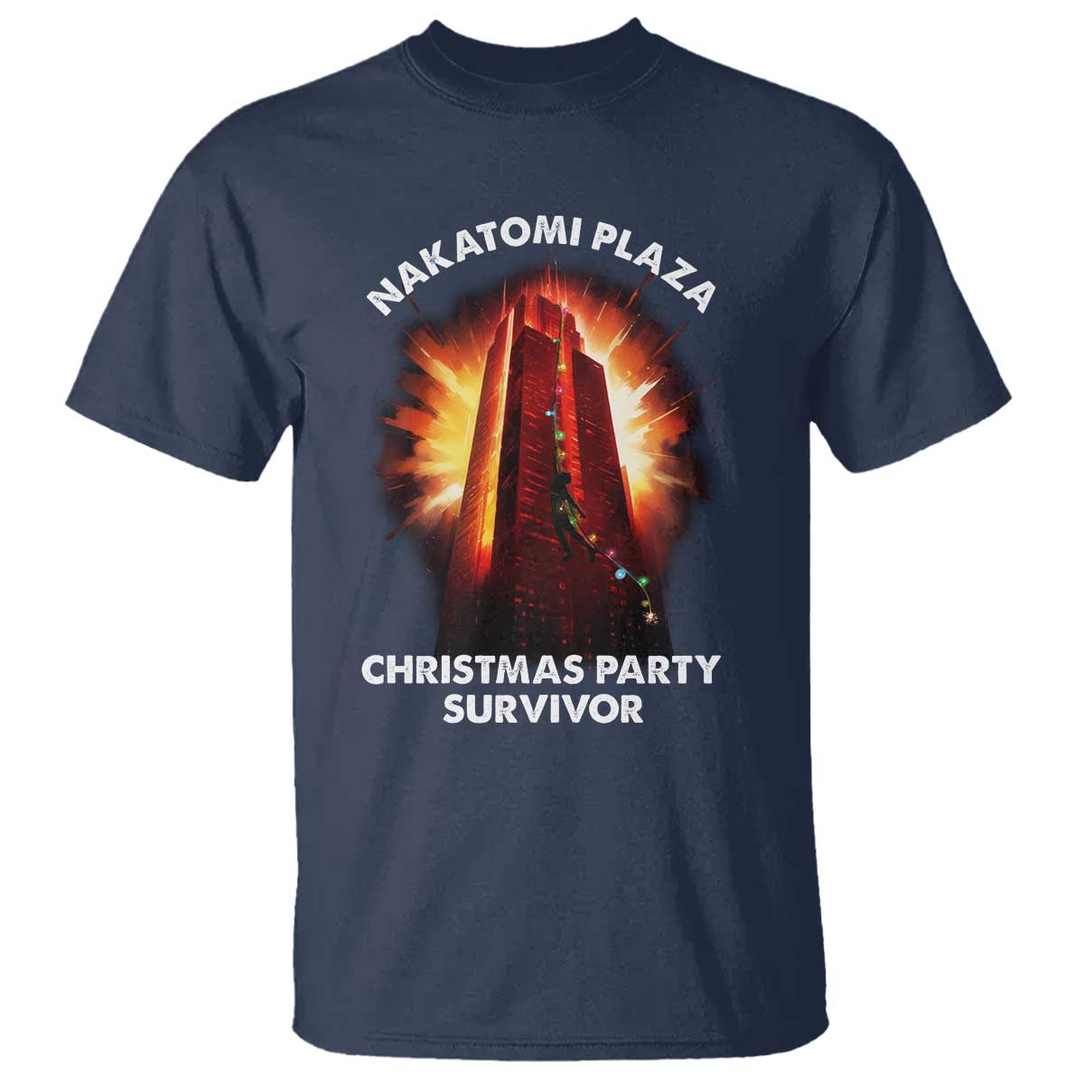 Nakatomi Plaza Christmas Party Survivor T Shirt - Wonder Print Shop