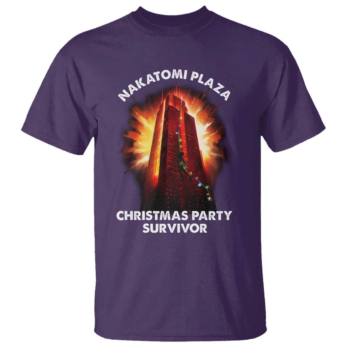 Nakatomi Plaza Christmas Party Survivor T Shirt - Wonder Print Shop