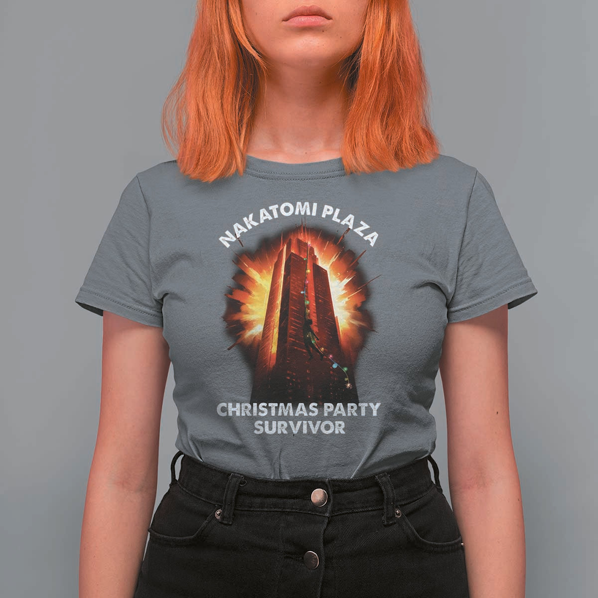 Nakatomi Plaza Christmas Party Survivor T Shirt For Women - Wonder Print Shop