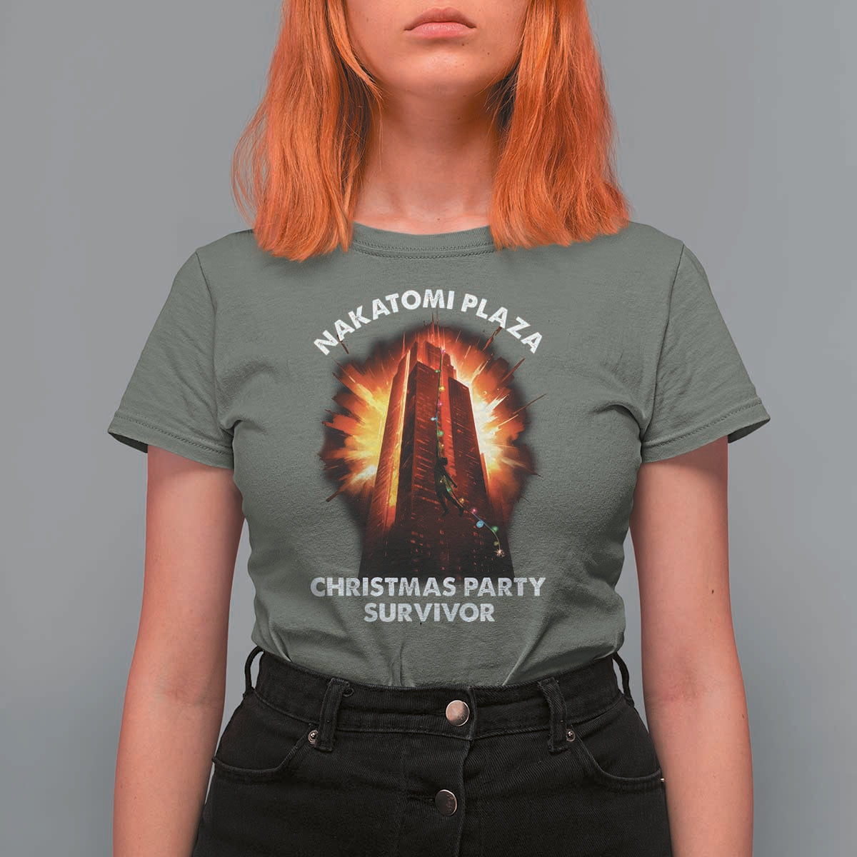 Nakatomi Plaza Christmas Party Survivor T Shirt For Women - Wonder Print Shop