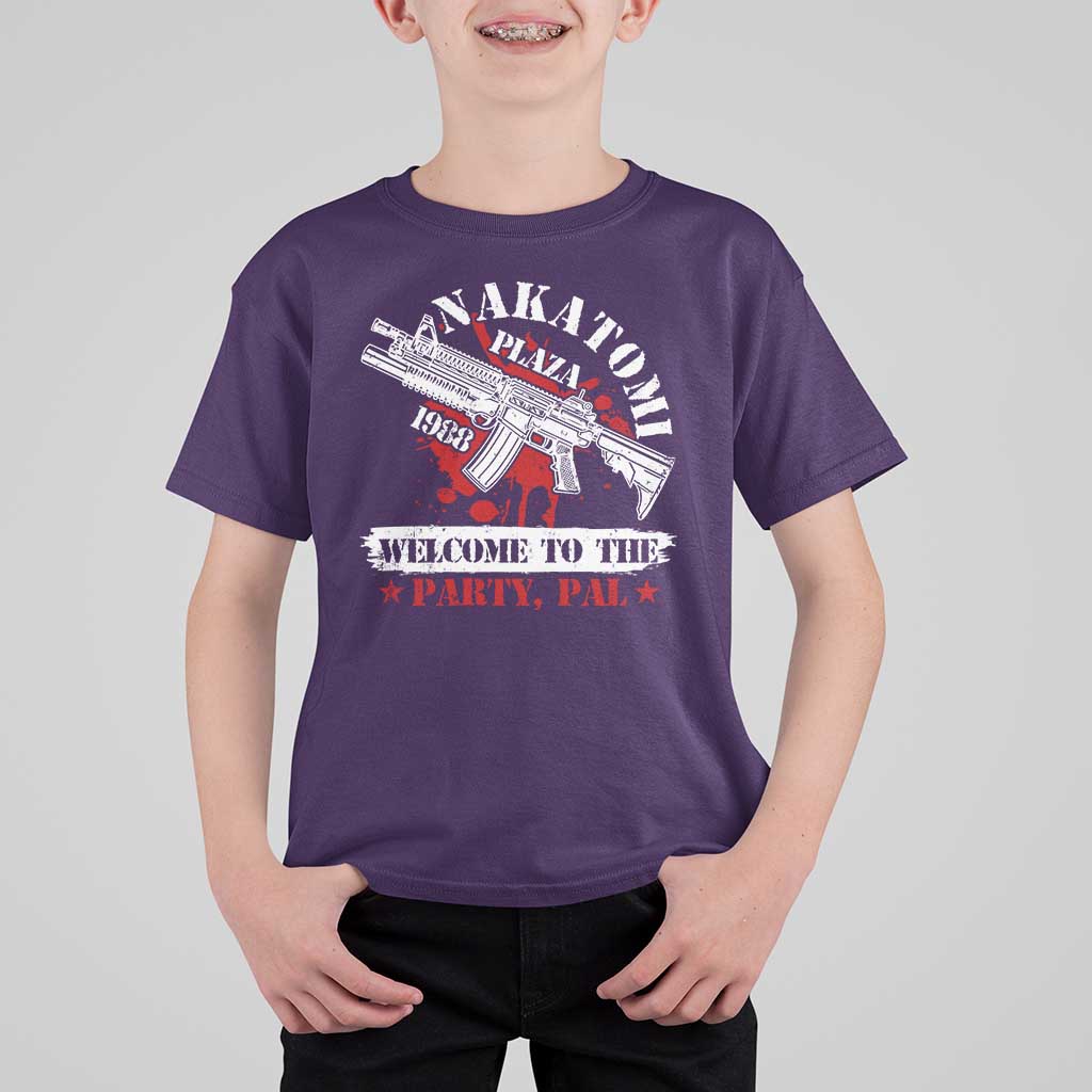 Christmas Nakatomi Plaza 1988 T Shirt For Kid Welcome To The Party Pal - Wonder Print Shop