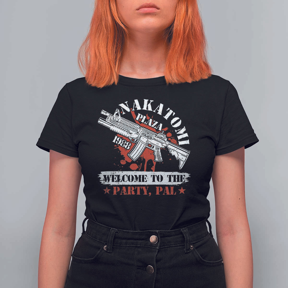 Christmas Nakatomi Plaza 1988 T Shirt For Women Welcome To The Party Pal - Wonder Print Shop