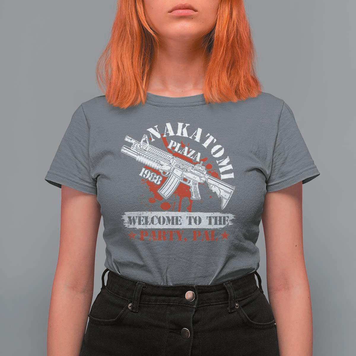Christmas Nakatomi Plaza 1988 T Shirt For Women Welcome To The Party Pal - Wonder Print Shop