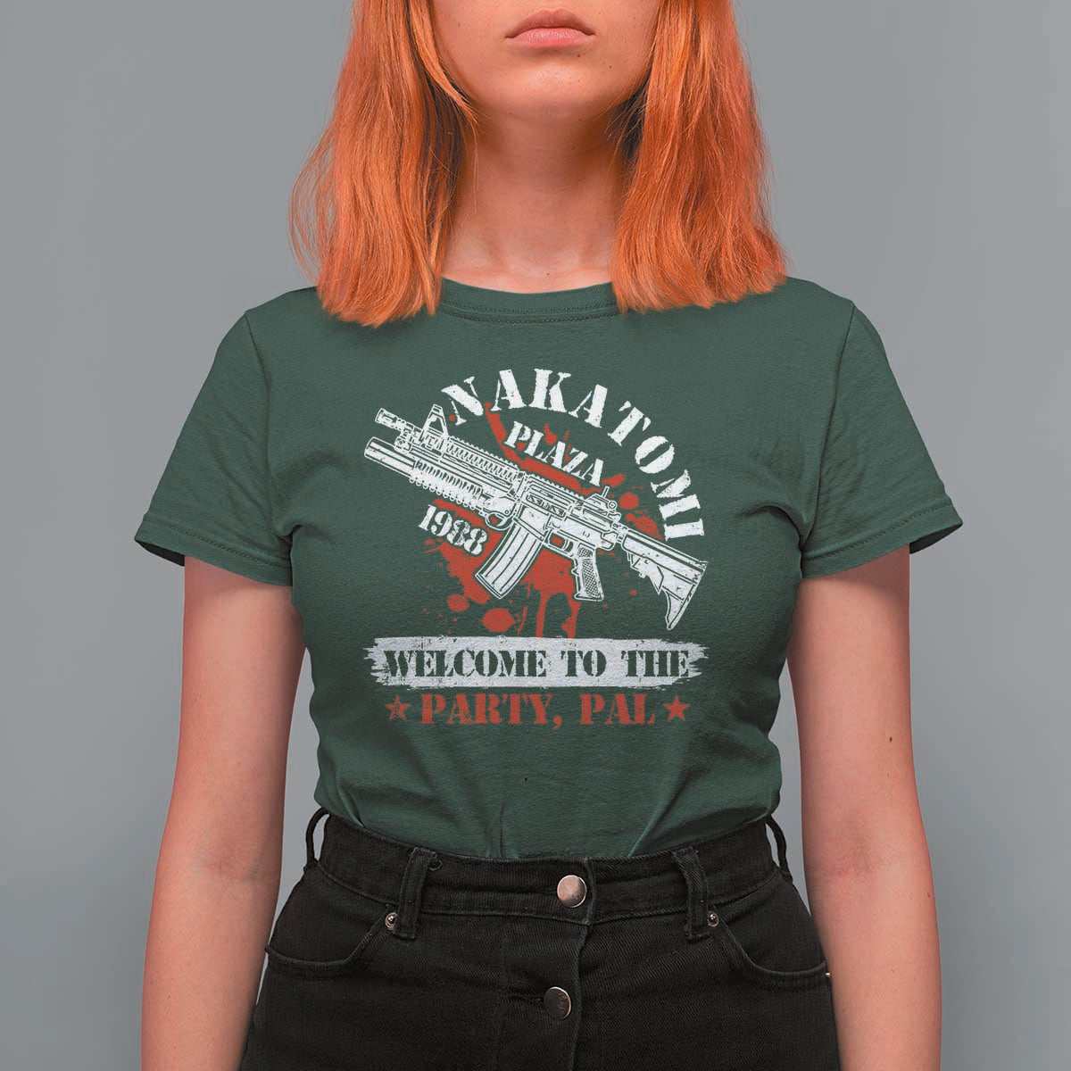 Christmas Nakatomi Plaza 1988 T Shirt For Women Welcome To The Party Pal - Wonder Print Shop