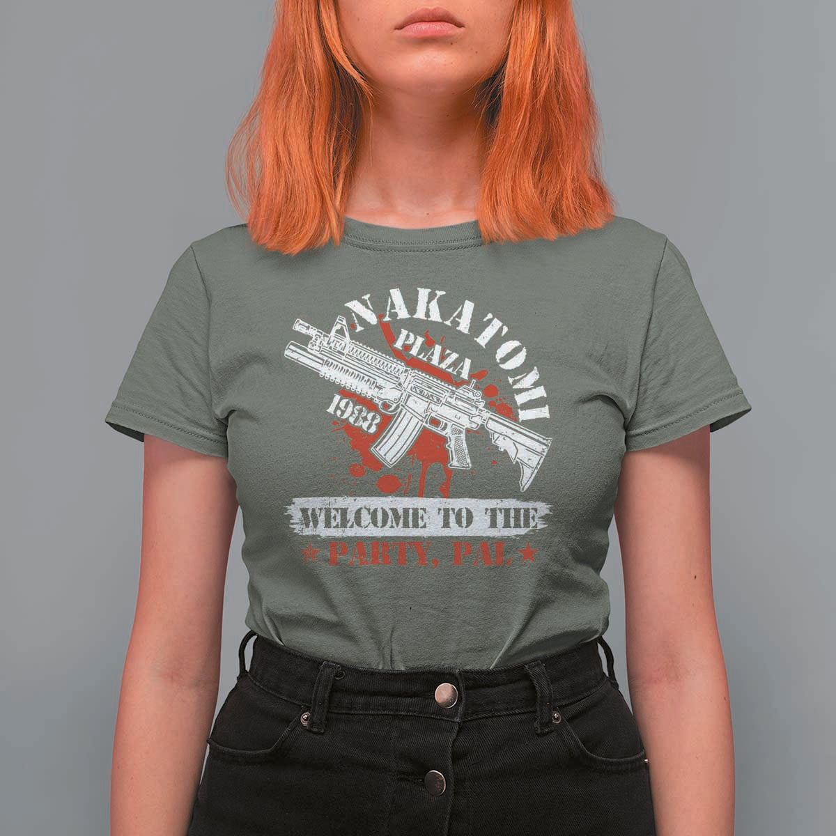 Christmas Nakatomi Plaza 1988 T Shirt For Women Welcome To The Party Pal - Wonder Print Shop