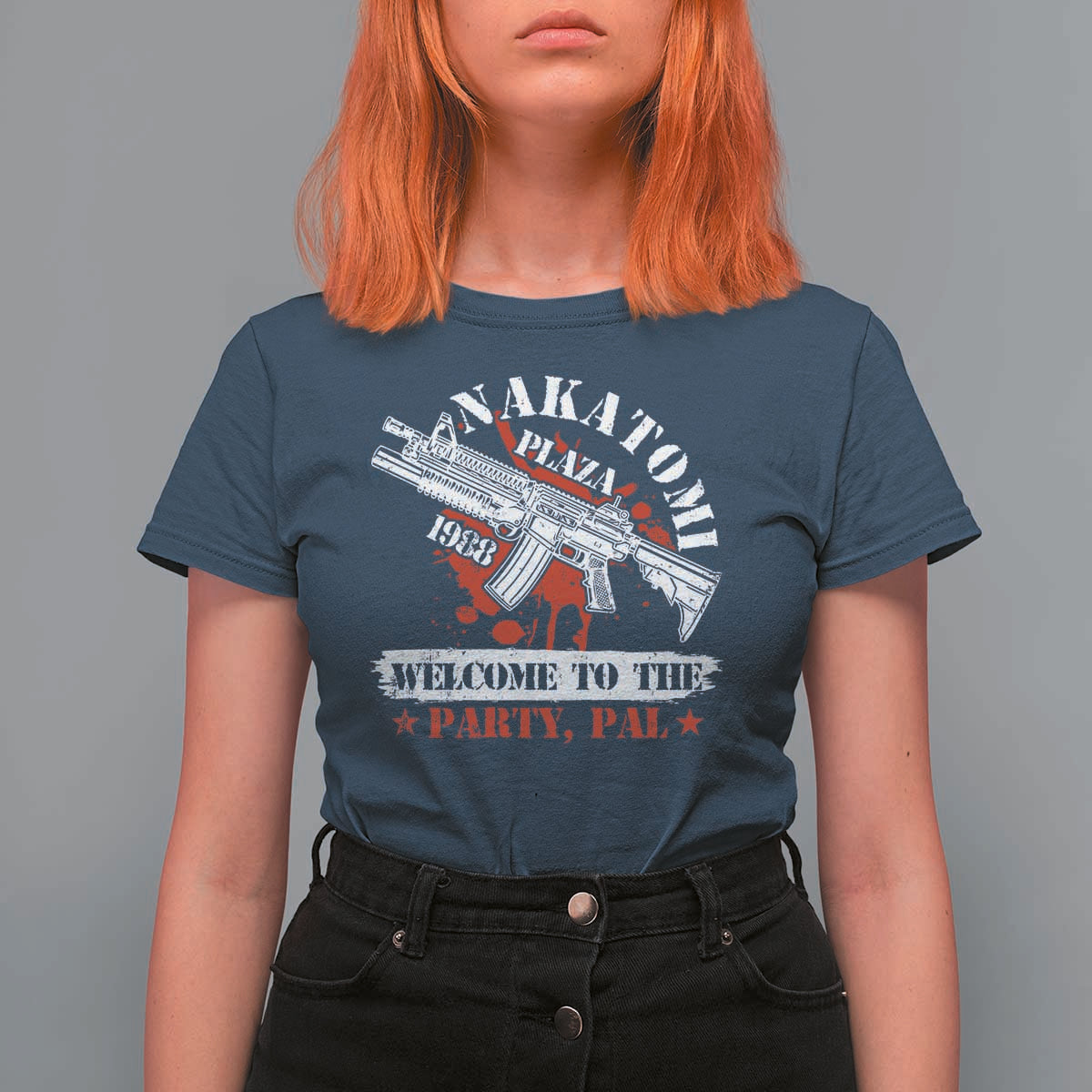 Christmas Nakatomi Plaza 1988 T Shirt For Women Welcome To The Party Pal - Wonder Print Shop