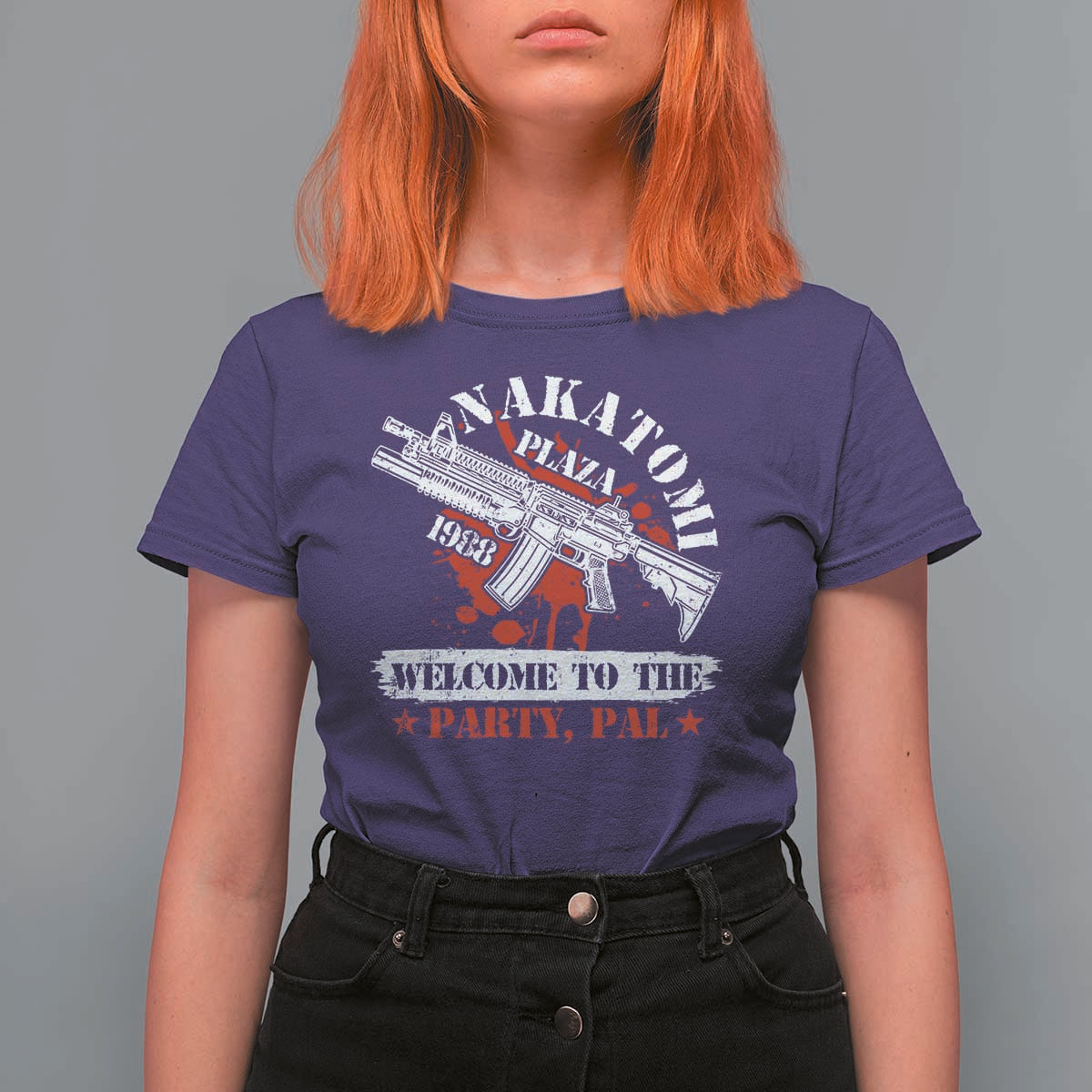 Christmas Nakatomi Plaza 1988 T Shirt For Women Welcome To The Party Pal - Wonder Print Shop