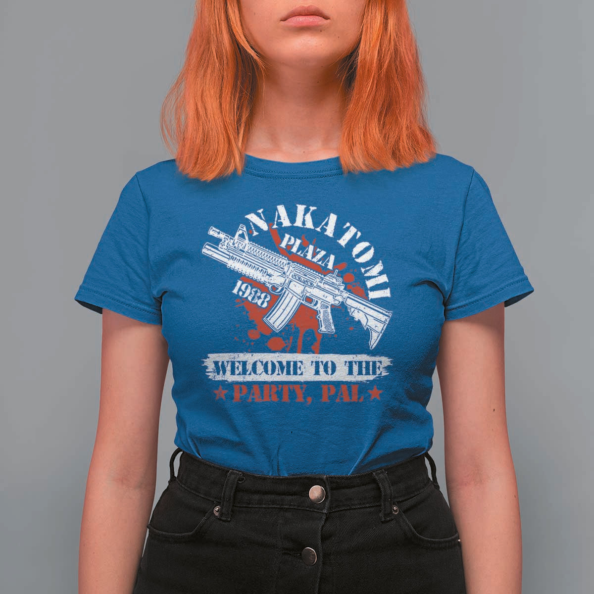 Christmas Nakatomi Plaza 1988 T Shirt For Women Welcome To The Party Pal - Wonder Print Shop