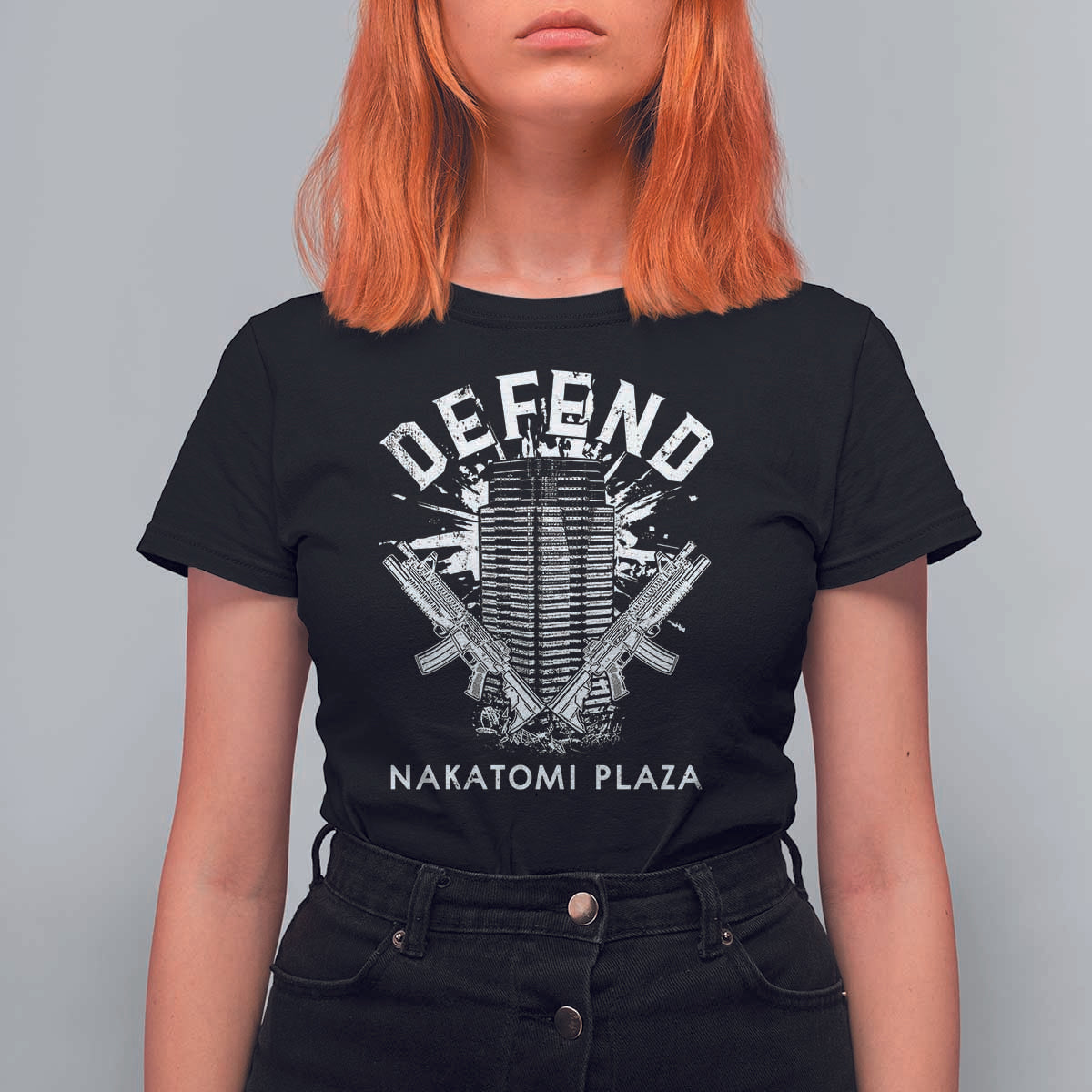 Defend Nakatomi Plaza Funny Christmas T Shirt For Women - Wonder Print Shop