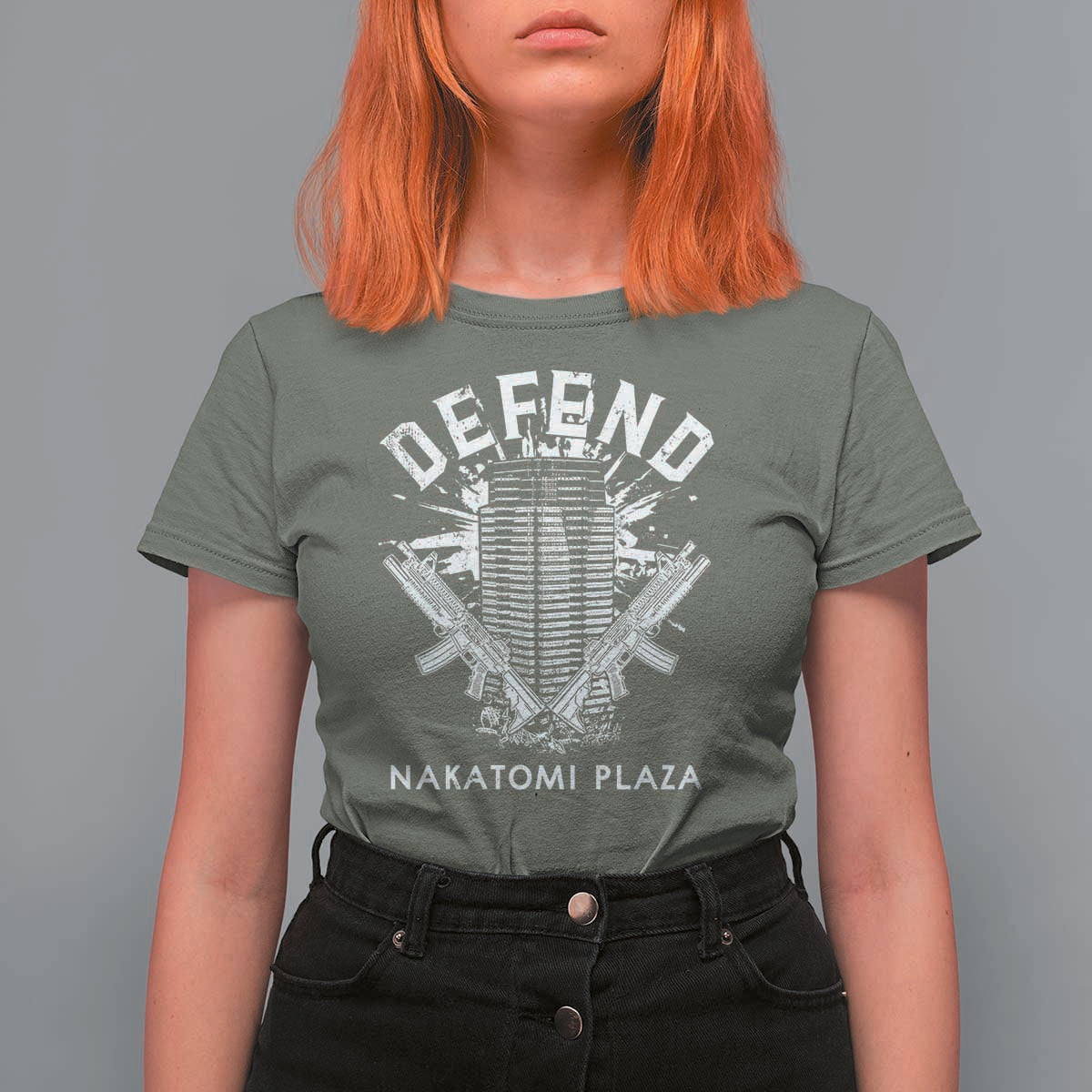 Defend Nakatomi Plaza Funny Christmas T Shirt For Women - Wonder Print Shop