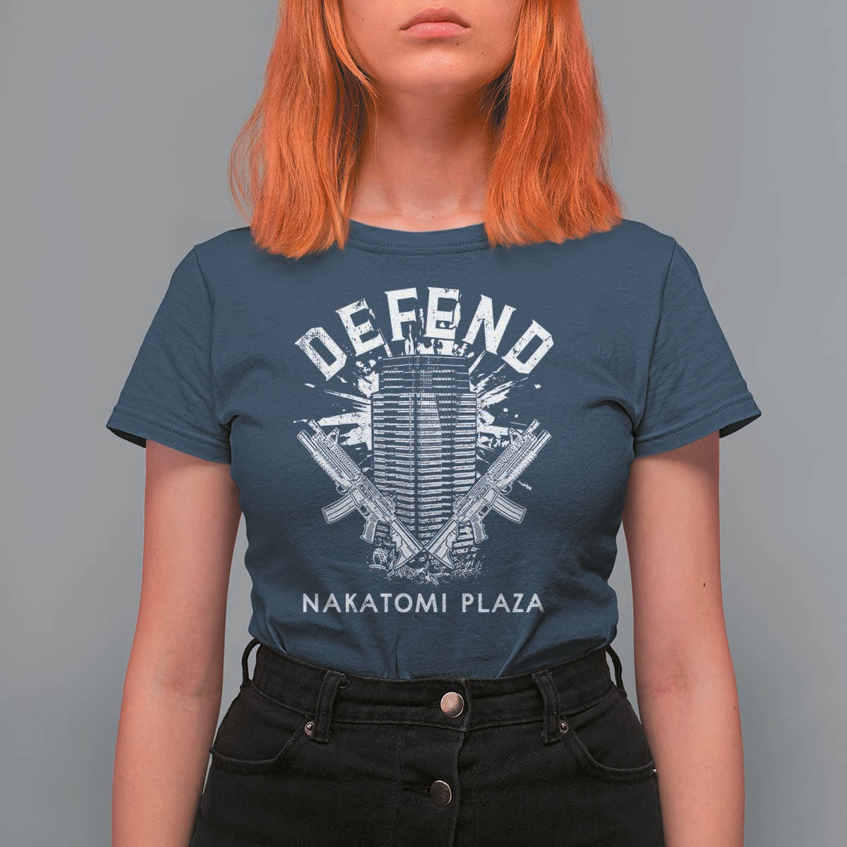 Defend Nakatomi Plaza Funny Christmas T Shirt For Women - Wonder Print Shop