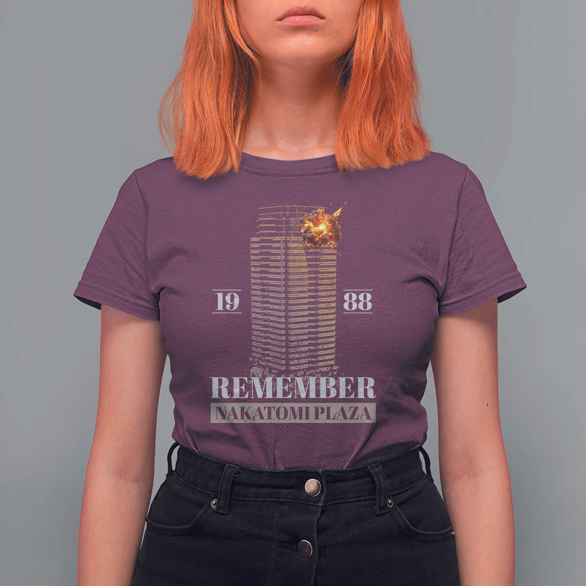 Remember Nakatomi Plaza 1988 T Shirt For Women - Wonder Print Shop