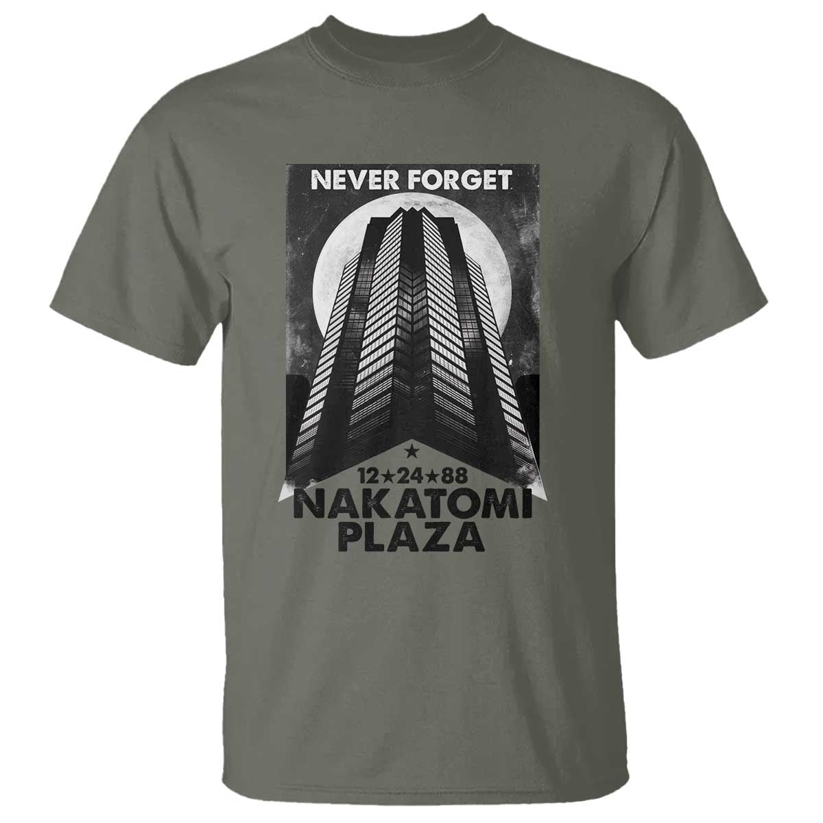 Never Forget Nakatomi Plaza 1988 T Shirt - Wonder Print Shop