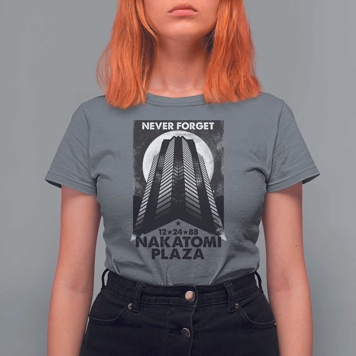 Never Forget Nakatomi Plaza 1988 T Shirt For Women - Wonder Print Shop