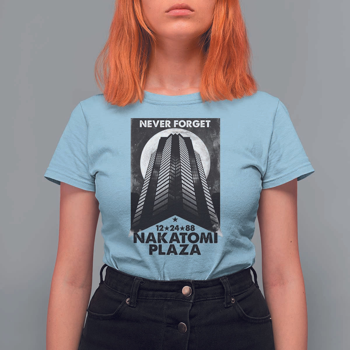 Never Forget Nakatomi Plaza 1988 T Shirt For Women - Wonder Print Shop