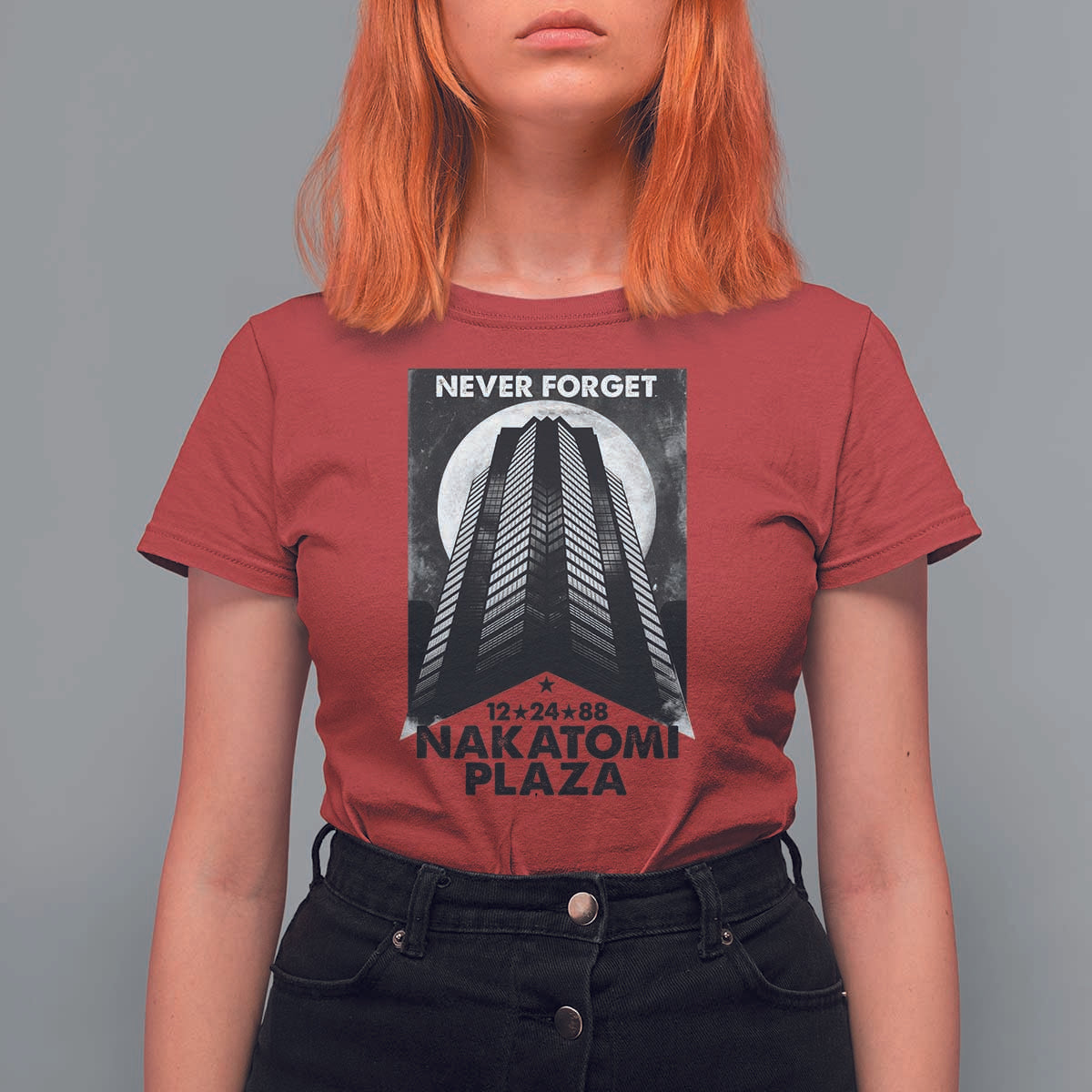Never Forget Nakatomi Plaza 1988 T Shirt For Women - Wonder Print Shop