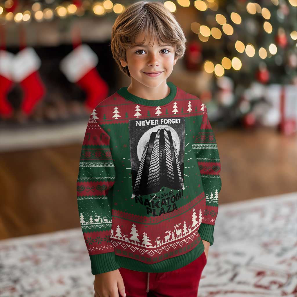Never Forget Nakatomi Plaza 1988 Ugly Christmas Sweater - Wonder Print Shop