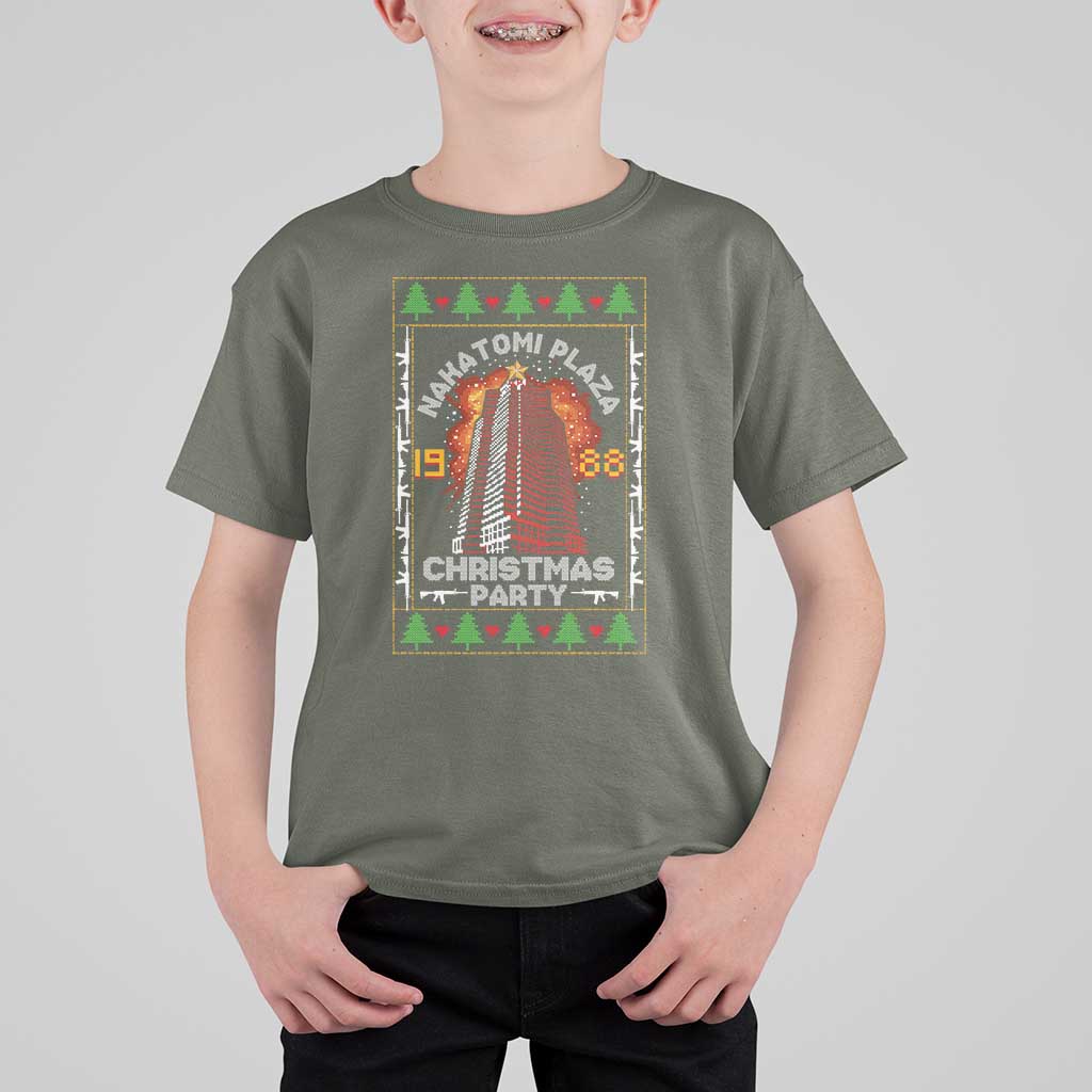Nakatomi Plaza Christmas Party 1988 Machine Gun T Shirt For Kid - Wonder Print Shop