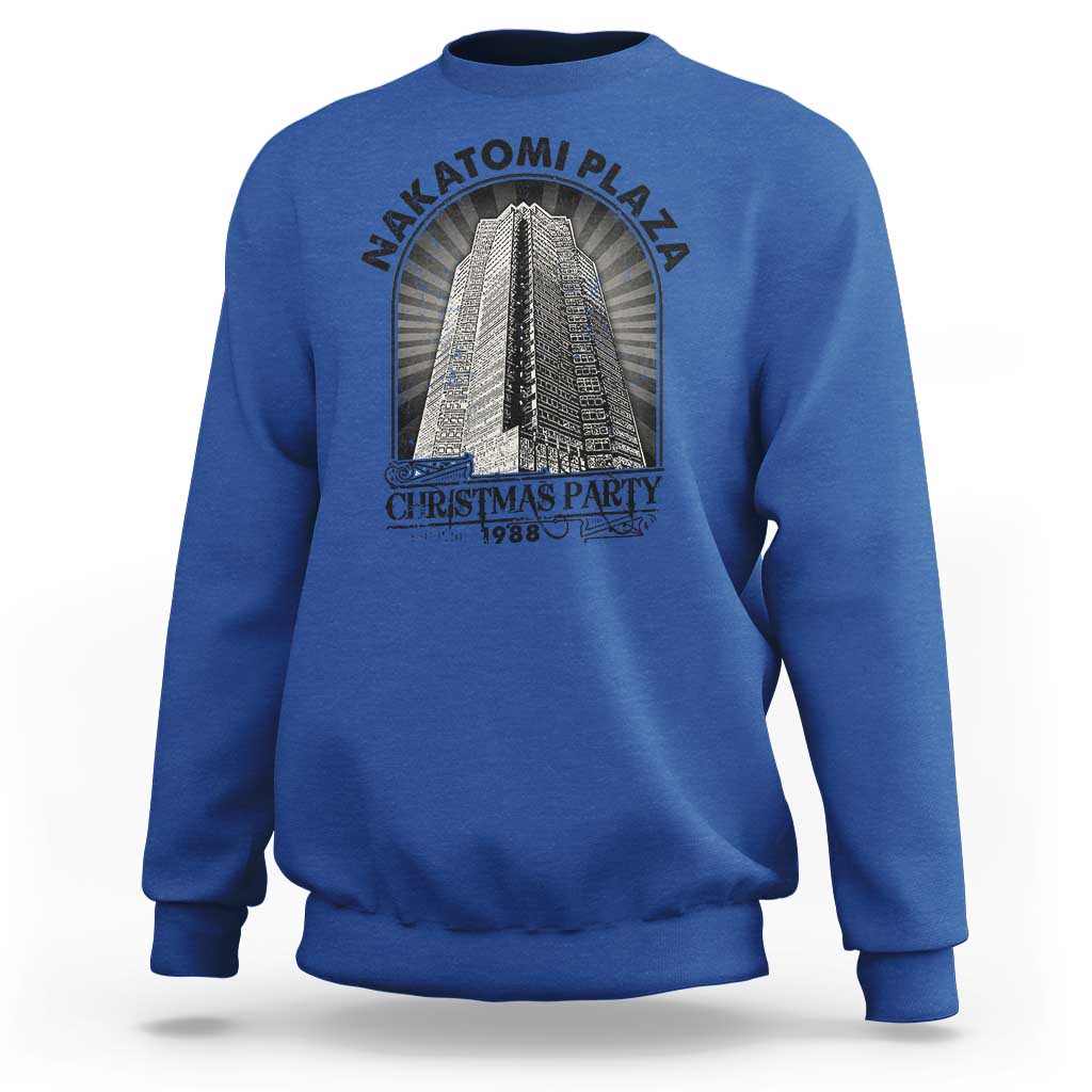 Nakatomi Plaza Sweatshirt Christmas Party 1988 Retro - Wonder Print Shop